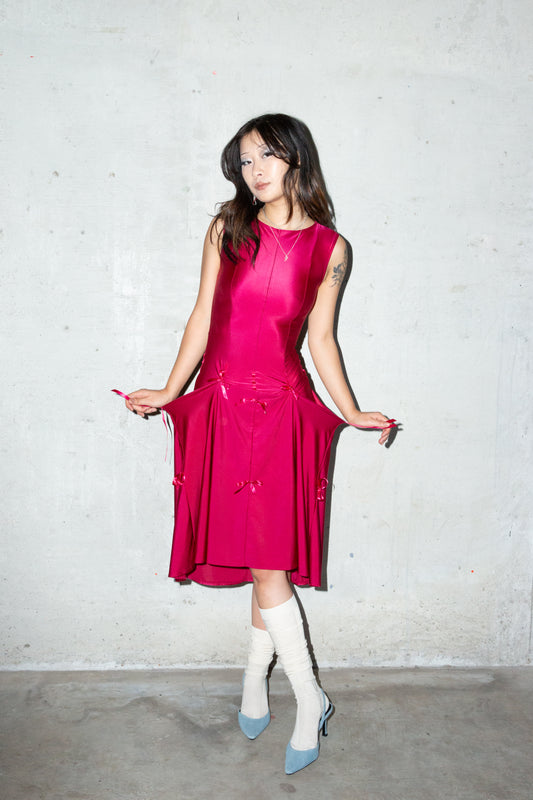 Heiress Dress in Sangria