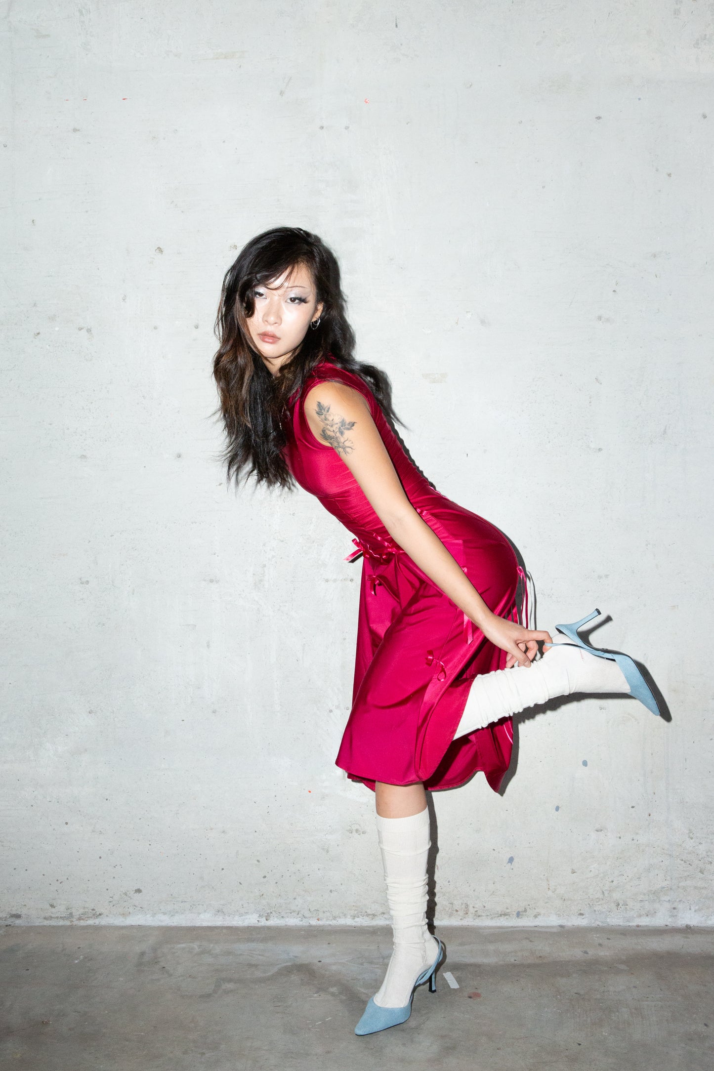 Heiress Dress in Sangria